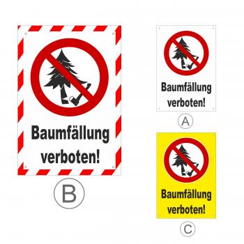 Banner Baumfällung verboten