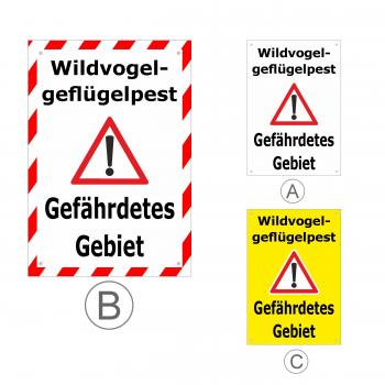 Banner Wildvogel-Geflügelpest - Gefährdetes Gebiet