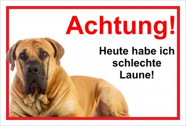 Schild - Heute habe ich schlechte Laune