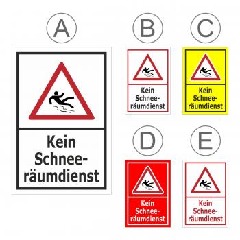 Kein Schnee-räumdienst