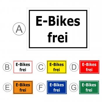 E-Bikes frei