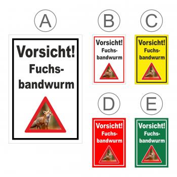 Vorsicht Fuchs-bandwurm