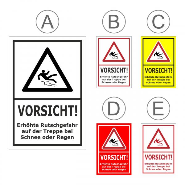 Rutschgefahr Treppe