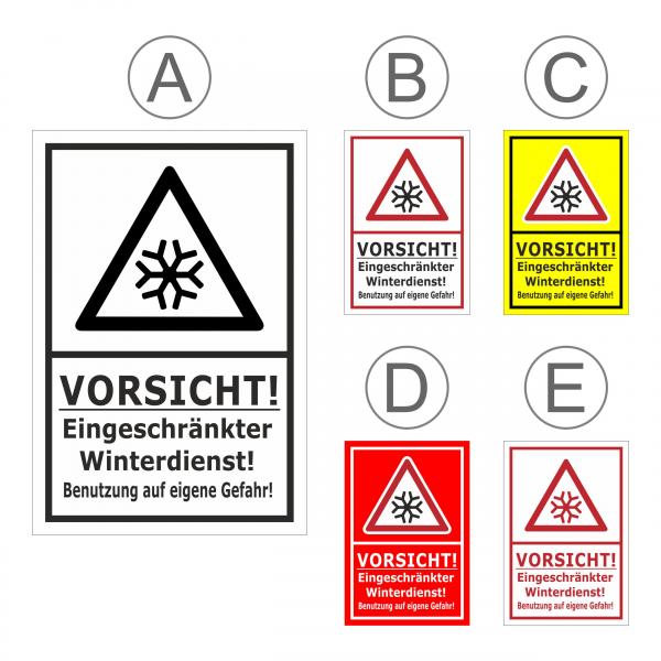 Eingeschränkter Winterdienst