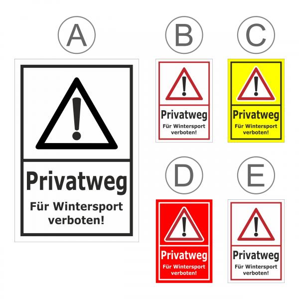 Privatweg - Wintersport