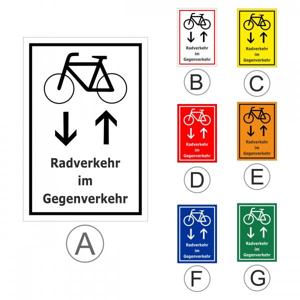 Radfahrer Gegenverkehr