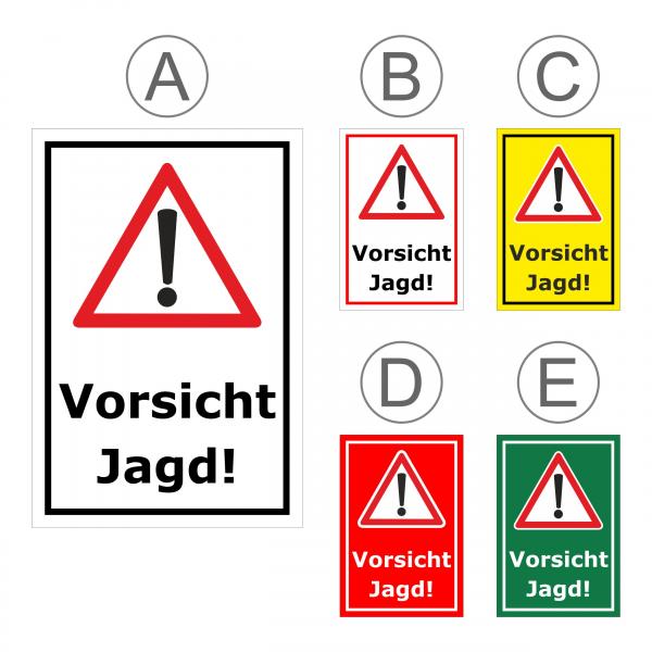 Schild - Vorsicht Jagd