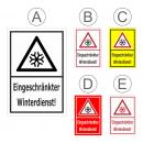 Eingeschränkter Winterdienst