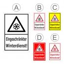 Eingeschränkter Winterdienst