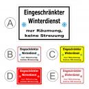 Eingeschränkter Winterdienst