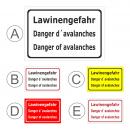 Lawinen-gefahr 3-sprachig