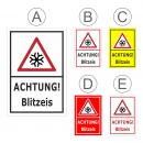 Achtung - Blitz-eis