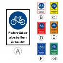 Fahrräder abstellen