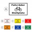 Fahrräder Stellplatz