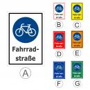 Beginn Fahrrad-straße