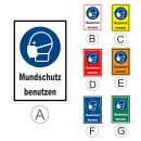 Mundschutz benutzen