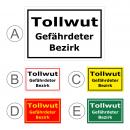 Tollwut - Gefährdeter Bezirk