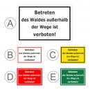 Betreten des Waldes