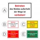 Betreten des Waldes