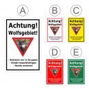 Achtung - Wolf-sgebiet