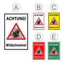 Achtung Wildschweine