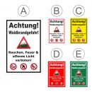 Achtung Waldbrandgefahr