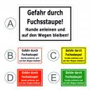 Gefahr durch Fuchs-staupe