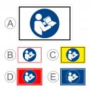 Gebots-zeichen - Gebrauchs-anweisung beachten - entspr. DIN ISO 7010 / ASR A1.3 – S00361-003-E +++ in 20 Varianten erhältlich